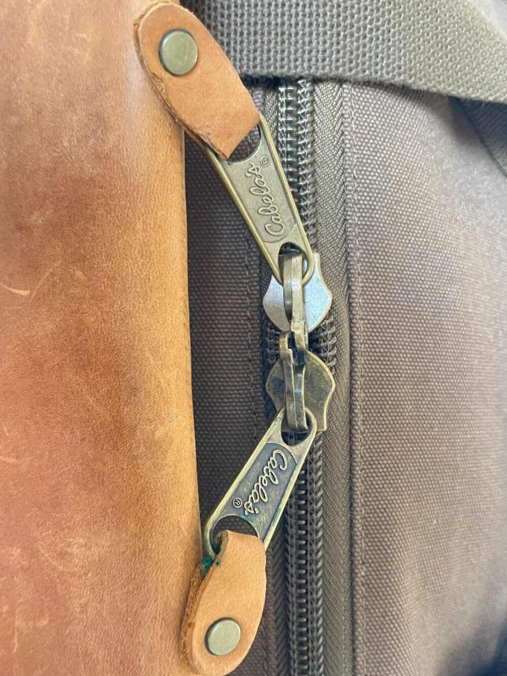 Cabela's Vintage Battenkill Canvas & Leather Large Duffel Bag Luggage Filson
